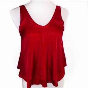 HOLLISTER Cropped Dark Red Tank Top - XS